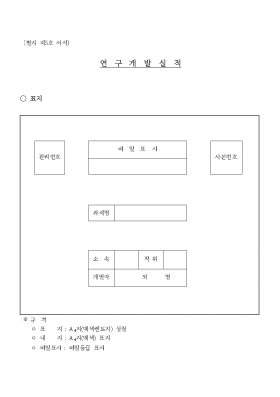 연구개발실적